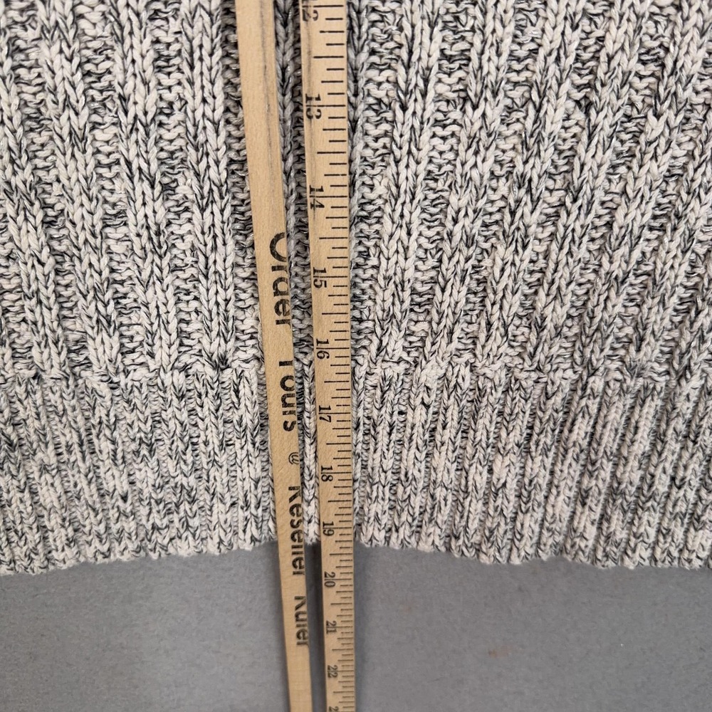 Free People Sweater Womens Large Gray Turtleneck Chunky Knit Comfy Cozy Pullover - Picture 11 of 12